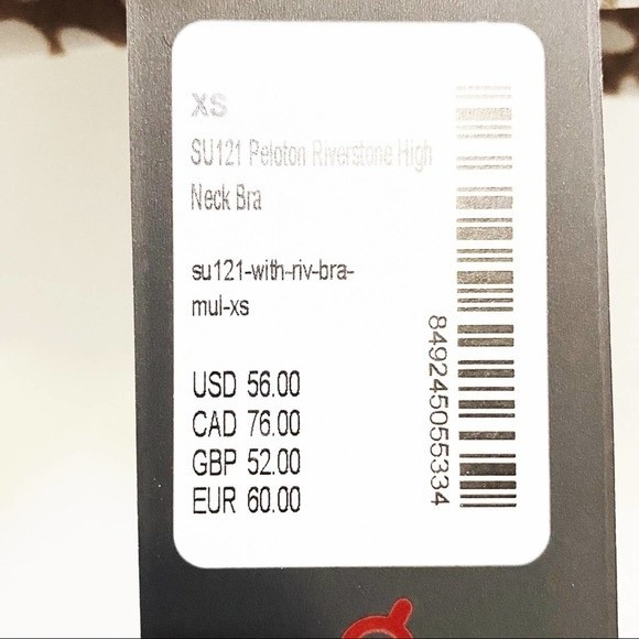 Peloton X WITH Collab NWT Riverstone High Neck Sports Bra XS - Picture 12 of 12